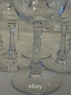 Set of 18 Fostoria Crystal Wine Glasses with Gold Rim Vintage Mid Century