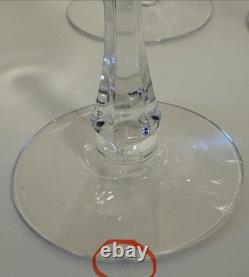 Set of 18 Fostoria Crystal Wine Glasses with Gold Rim Vintage Mid Century