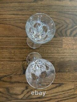 Set of 2 St Louis France French Crystal Wine Champagne Fluted Glasses Vintage