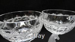 Set of 2 Vintage Enesco Frosted Faceted Unicorn Stem Wine Champagne Coupe Heavy