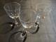 Set of 3 Beautiful Vintage Lalique France Crystal Red Wine Glasses Signed