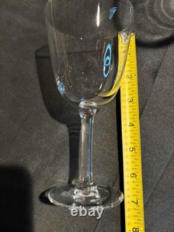 Set of 3 Vintage Lalique France Crystal Wine (Water) Glasses Signed