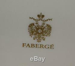 Set of 4 Vintage AJKA Faberge Odessa Cased Cut to Clear Wine Goblets-8 3/8H-MIB