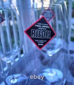 Set of 4 Vintage Riedel Cabernet Glasses Tyrol Crystal Austria New Old Stock