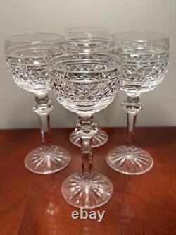 Set of 4 Vintage WATERFORD CRYSTAL Castletown Wine Hocks Goblets/Glasses IRELAND