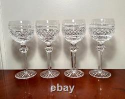 Set of 4 Vintage WATERFORD CRYSTAL Castletown Wine Hocks Goblets/Glasses IRELAND