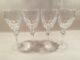 Set of 4 Vintage Waterford Crystal Curraghmore 7 1/8 Claret Wine