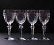 Set of 4 Vintage Waterford Crystal Curraghmore Claret Wine Glasses Excellent