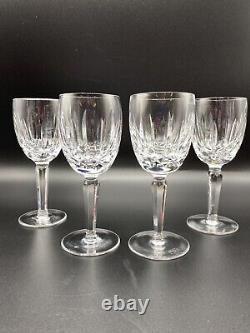 Set of 4 Vintage Waterford Crystal Kildare Claret Wine Goblets Glasses 6.5 /rb