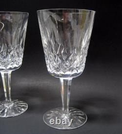 Set of 4 Vintage Waterford Crystal Lismore 6 7/8Water Goblets/Wine Glasses