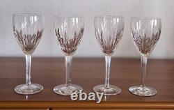 Set of 4 Waterford Crystal CARINA Vintage Water/Wine Glasses 7 7/8 EUC