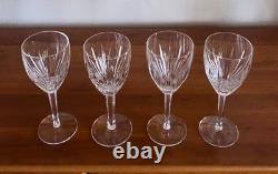 Set of 4 Waterford Crystal CARINA Vintage Water/Wine Glasses 7 7/8 EUC