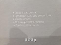 Set of 4 Waterford Vintage Elegance Burgundy Crystal Wine Glasses Bordeaux NIB