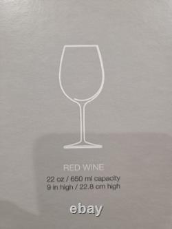 Set of 4 Waterford Vintage Elegance Burgundy Crystal Wine Glasses Bordeaux NIB