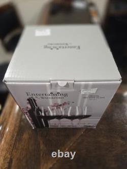 Set of 4 Waterford Vintage Elegance Burgundy Crystal Wine Glasses Bordeaux NIB