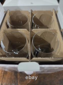 Set of 4 Waterford Vintage Elegance Burgundy Crystal Wine Glasses Bordeaux NIB