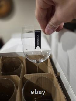 Set of 4 Waterford Vintage Elegance Burgundy Crystal Wine Glasses Bordeaux NIB