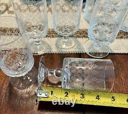 Set of 5 Rosenthal Romance Motif I White Wine Glasses 4-1/2 Tall Pristine