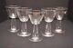 Set of 5 Vintage Steuben Teardrop Glass Cocktail Glasses Wine goblets Air Bubble