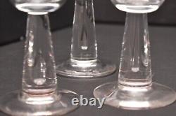 Set of 5 Vintage Steuben Teardrop Glass Cocktail Glasses Wine goblets Air Bubble