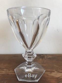 Set of 6 BACCARAT Crystal Vintage HARCOURT Design Red Goblet Wine Glass 6