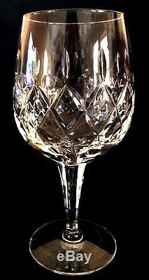 Set of 6, Royal Doulton BELVEDERE 7T Cut Crystal Water / Wine Goblets. Vintage