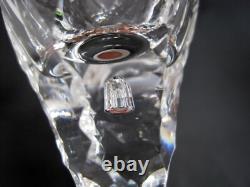 Set of 6 Seneca Stratford Cut Crystal Wine Water Goblet Glasses 8 1/4