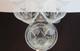 Set of 6 Vintage Retro Mint Condition Etched Wine Glasses. Ca. 1940-50's