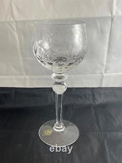 Set of 6 Vintage Rogaska Crystal GALLIA Hock Wine Glasses