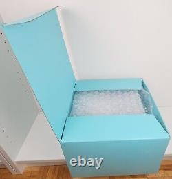 Set of 6 Vintage Tiffany & Co White Wine Crystal Glasses in Box Made in Italy