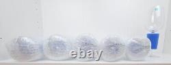 Set of 6 Vintage Tiffany & Co White Wine Crystal Glasses in Box Made in Italy