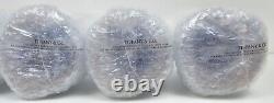 Set of 6 Vintage Tiffany & Co White Wine Crystal Glasses in Box Made in Italy