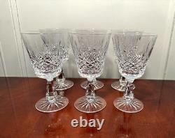Set of 6 Vintage WATERFORD CRYSTAL Kenmare 10 oz. Water/Wine Glasses IRELAND