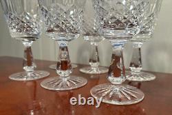 Set of 6 Vintage WATERFORD CRYSTAL Kenmare 10 oz. Water/Wine Glasses IRELAND