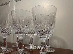 Set of 6 Vintage WATERFORD CRYSTAL Kenmare 10 oz. Water/Wine Glasses IRELAND