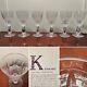 Set of 6 Vintage WATERFORD CRYSTAL Kenmare 6 Claret Wine Glasses IRELAND