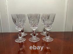 Set of 6 Vintage WATERFORD CRYSTAL Kenmare 6 Claret Wine Glasses IRELAND