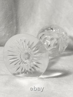 Set of 6 Vintage Waterford Crystal Clare Wine Hock Glasses 7-3/8 Fine Stemware