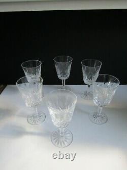 Set of 6 Vintage Waterford Crystal Lismore Large 6 7/8 Water Wine Goblets LOT 2