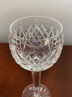Set of 6 Vtg WATERFORD CRYSTAL Donegal 7.5 Tall Wine Hocks Goblets 8 oz IRELAND
