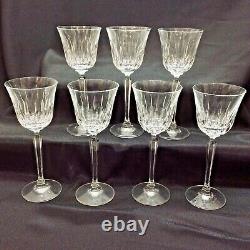 Set of 7 Mikasa Interlude Wine Goblet Vintage Cut Crystal Goblets