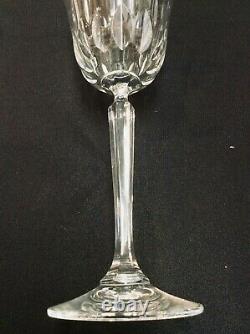 Set of 7 Mikasa Interlude Wine Goblet Vintage Cut Crystal Goblets