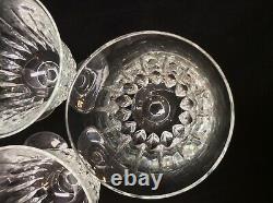 Set of 7 Mikasa Interlude Wine Goblet Vintage Cut Crystal Goblets