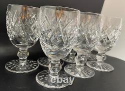 Set of 7 Vintage Waterford Donegal Wine Glasses 4.75