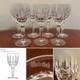 Set of 7 Vtg WATERFORD CRYSTAL Kildare 5-6 oz. Claret Wine Glasses 6.5 IRELAND