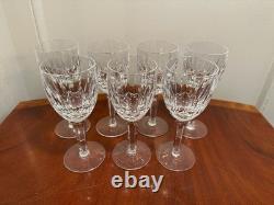 Set of 7 Vtg WATERFORD CRYSTAL Kildare 5-6 oz. Claret Wine Glasses 6.5 IRELAND