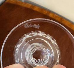 Set of 7 Vtg WATERFORD CRYSTAL Kildare 5-6 oz. Claret Wine Glasses 6.5 IRELAND