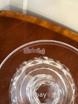 Set of 7 Vtg WATERFORD CRYSTAL Kildare 5-6 oz. Claret Wine Glasses 6.5 IRELAND