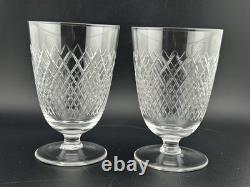 Set of 8 Vintage Cut Stuart Crystal Cordial Glasses 4? Braemar Pattern Stemware