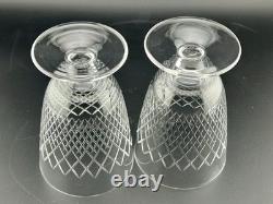 Set of 8 Vintage Cut Stuart Crystal Cordial Glasses 4? Braemar Pattern Stemware